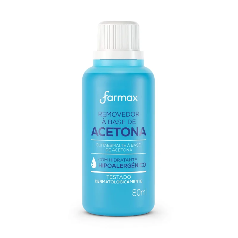 Removedor De Esmalte c/ Acetona 80ml Farmax