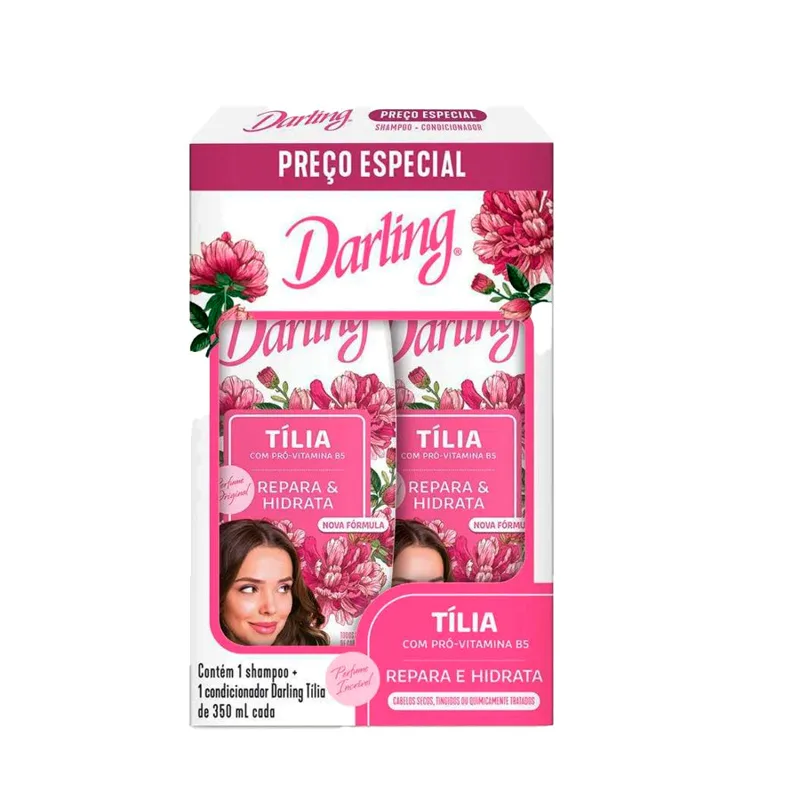 Kit Shampoo E Condicionador Darling Hidratante 350ml