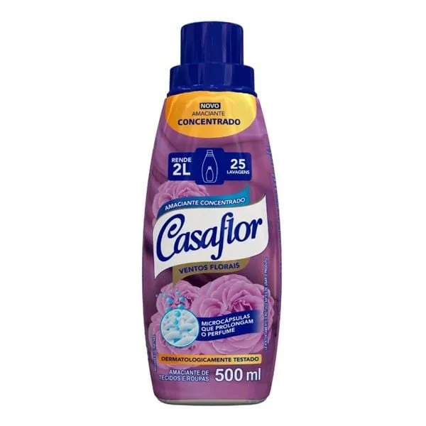 Amaciante Conc Casaflor Ventos Florais 500 ml Politriz