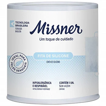 Fita Silicone Hipoalergica 5,0Cm X 4,5M Missner