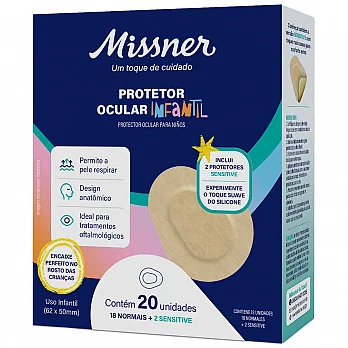 Curativo Protetor Ocular Infantil c/20 Missner