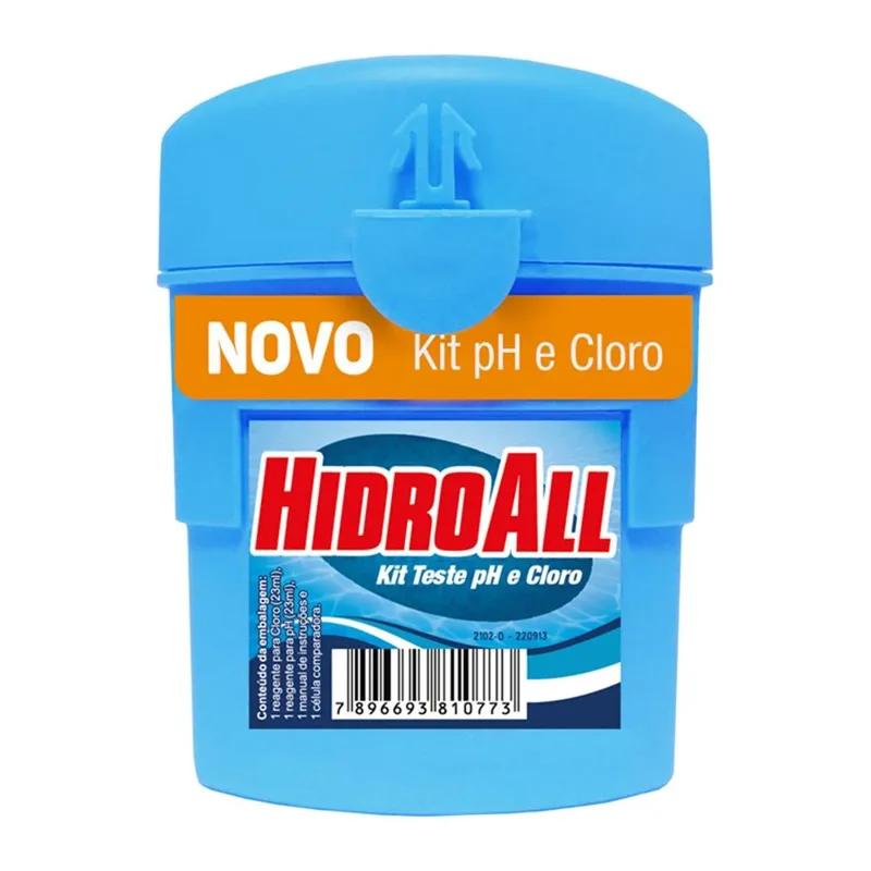 Kit Testes Ph/Cl2 hidroall