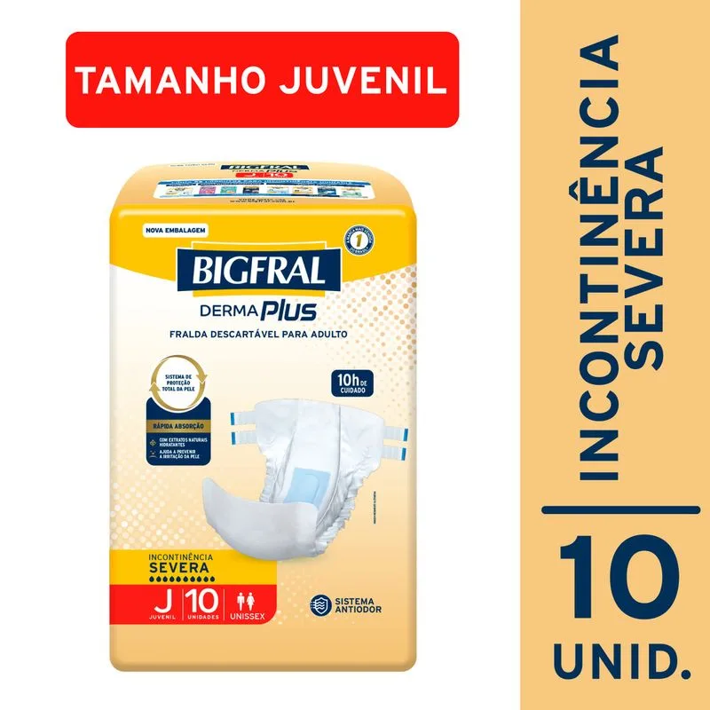 Fralda Geriatrica Juvenil Dermaplus c/10
