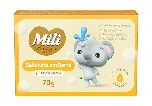 Sabonete Barra Lovecare Talco Suave mili