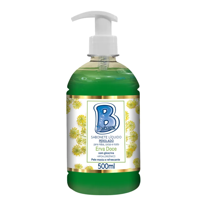 Sabonete Líquido Perolado Erva-Doce 500ml Barbarex