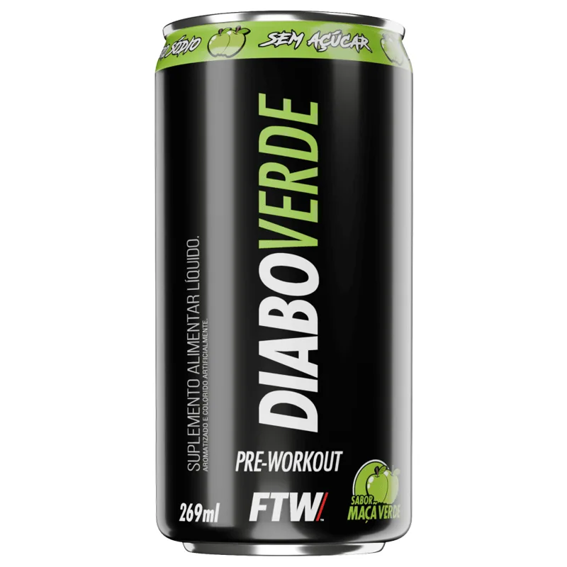 Diabo Verde Pré-Treino Lata Maçã Verde 269ml