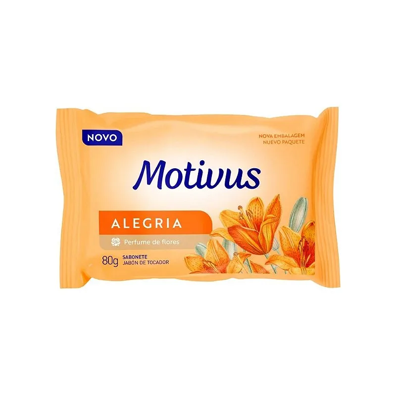Sabonete Barra Alegria Salmao 80g Motivus
