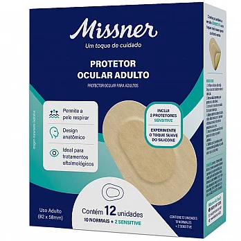 Curativo Protetor Ocular Adulto c/12 Missner