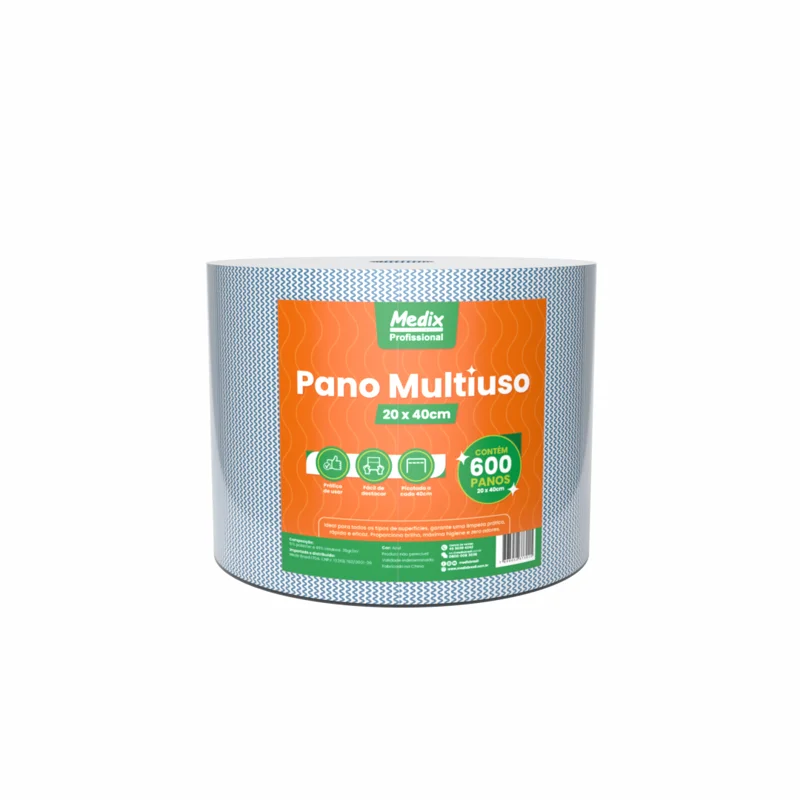 Rolo De Pano Azul 35g 20 cm X 240 M c/ 600 Medix