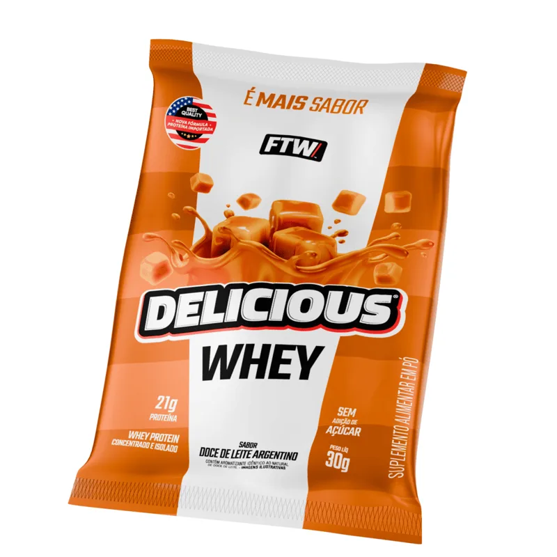 Whey Delicious Sachê 30g Doce de Leite Argentino