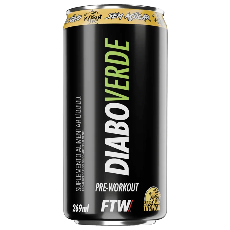 Diabo Verde Pré-Treino Lata Tropical 269ml