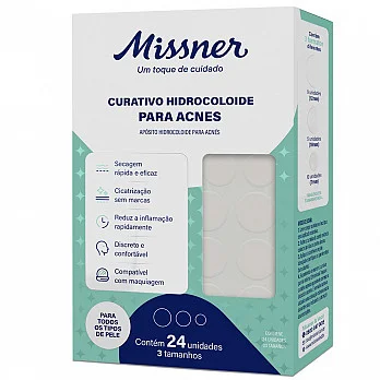 Curativo Hidrocoloide P/ Acnes c/24 Missner