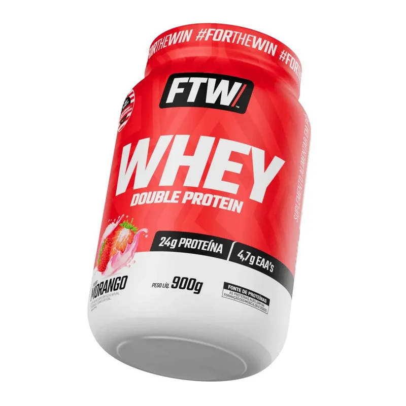 Whey Double FTW 900g sabor Morango