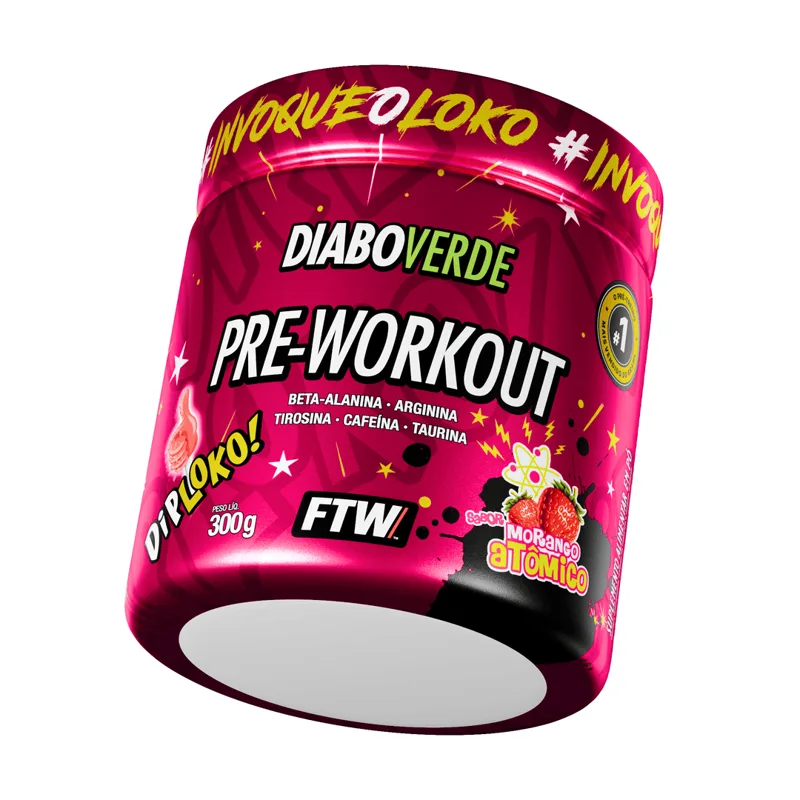 Diabo Verde Dip Loko! Morango Atômico 300g