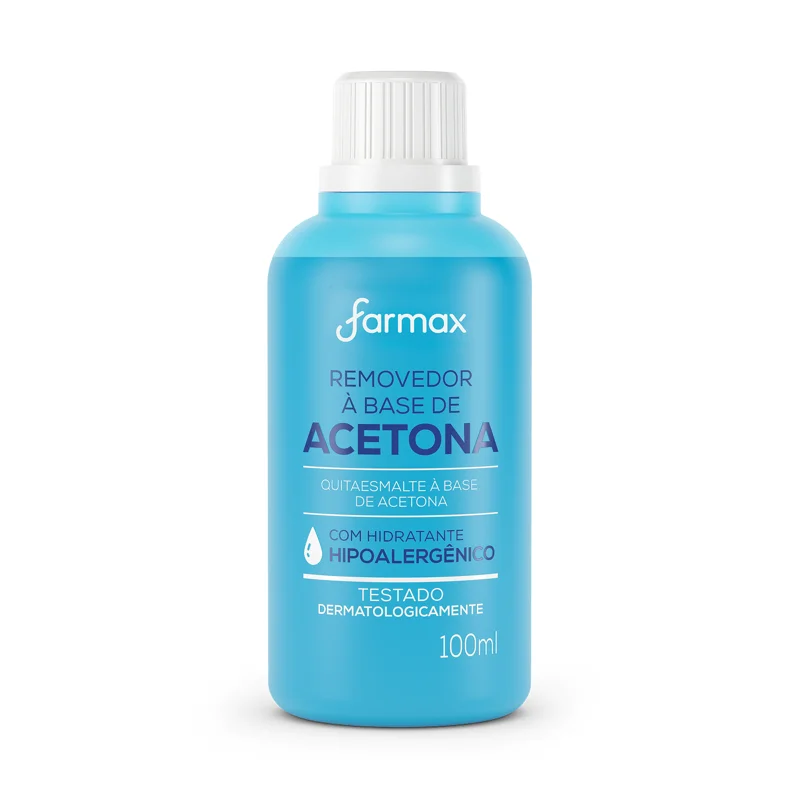 Removedor De Esmalte c/ Acetona 100ml Farmax