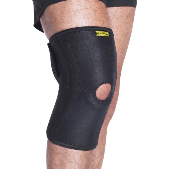 Joelheira c/Hastes Flex Ajustavel Preto