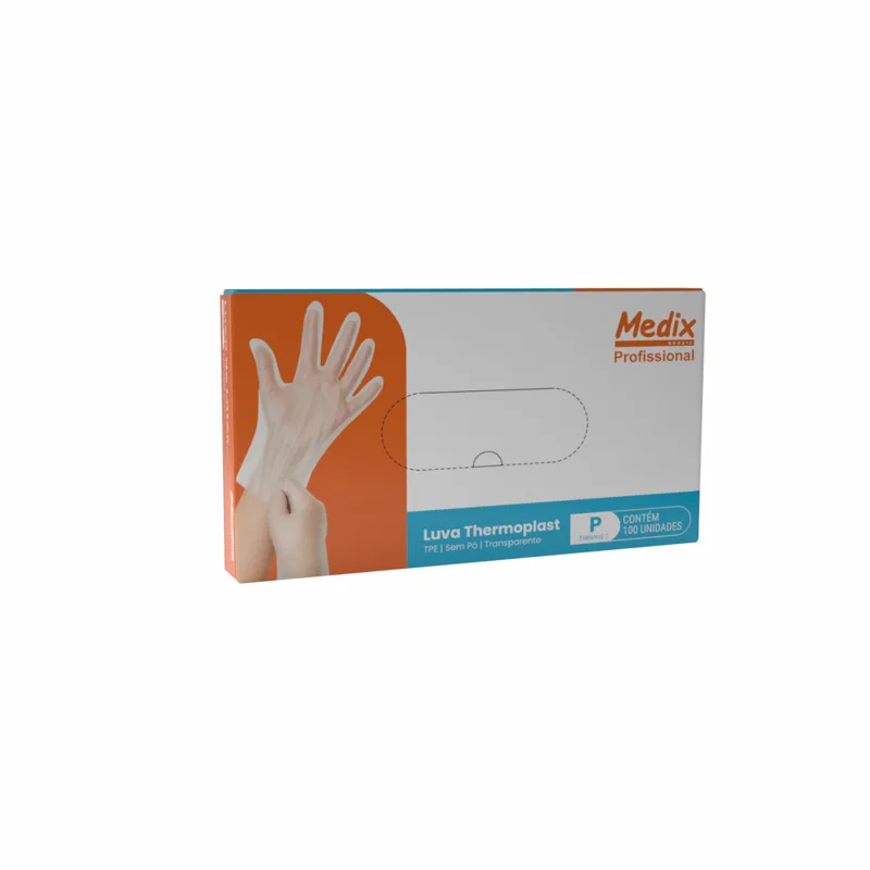 Luva Thermoplast s/Po Tam P c/100 Medix
